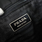 プラダ テスート ポコノ ナイロン ロゴ ハンドバッグ ブラック - NEWSED