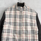 バーバリー リバーシブル ノバチェック ジップアップ 中綿ジャケット ブラック / ベージュ - NEWSED