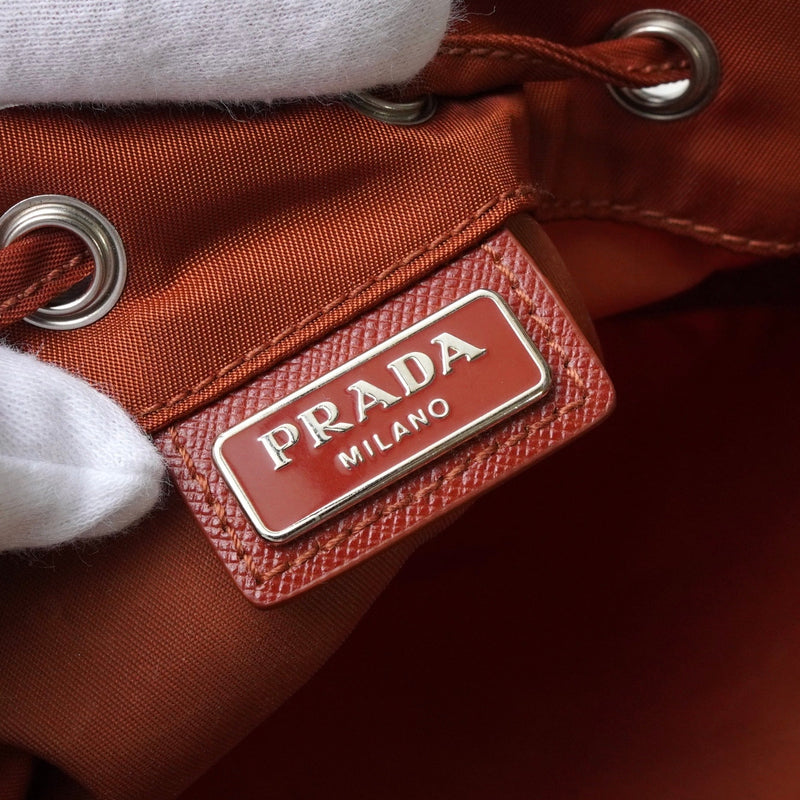 プラダ ポコノ テスート ナイロン 巾着バッグ - NEWSED