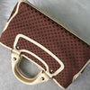 Celine Boogie Macadam Canvas/Leather Handbag Brown/Ivory