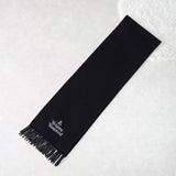 ヴィヴィアン ウエストウッド オーブウール マフラー ブラック - NEWSED