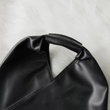 エムエムシックス メゾン マルジェラ レザー ジャパニーズバッグ スモール クラシック ハンドバッグ ブラック - NEWSED