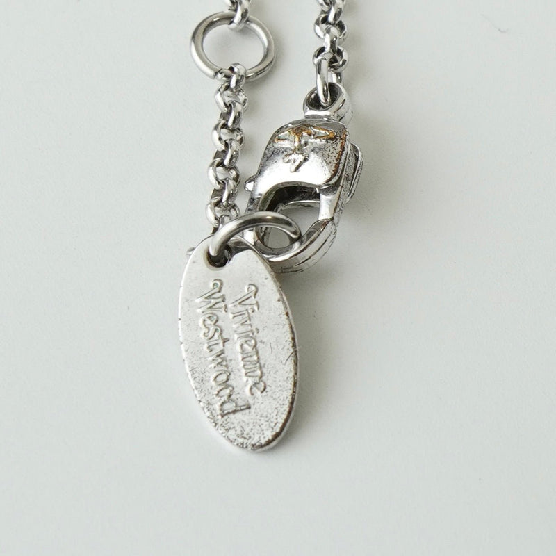 ヴィヴィアン ウエストウッド ミニ オーブ ラインストーン シルバー ネックレス - NEWSED