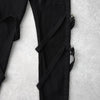 ディーシー コットン ボンテージパンツ ブラック レディース