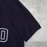 ポロ ラルフローレン カレッジロゴ 半袖 ポロシャツ ネイビー - NEWSED