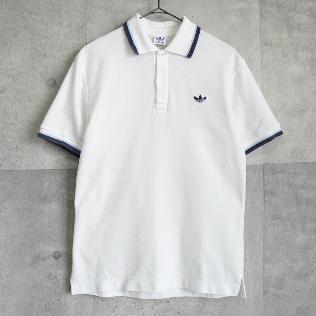 阿迪达斯三叶草标志短袖 Polo 衫（白色）