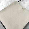 Jil Sander Tangle 中号帆布皮革单肩包 Pochette 象牙色 / 黑色