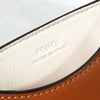 Fendi Zucca 小牛皮双色小包手机套棕色