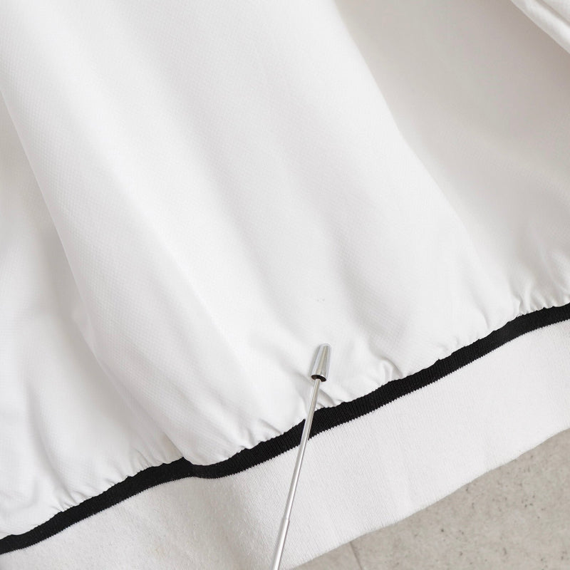 ラコステ スポーツ ナイロンジャケット トラックジャケット ブルゾン ロゴパッチ ホワイト - NEWSED