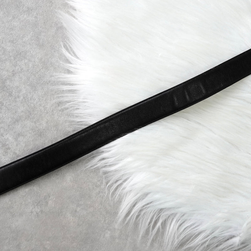 セリーヌ ヴィンテージ 輪馬車 サルキー レザー ベルト ブラック - NEWSED