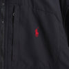 ポロ ラルフローレン ナイロン切り替え フリースジャケット ブラック