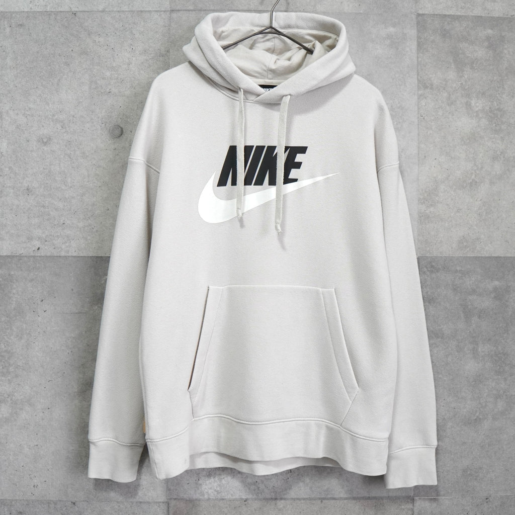 Nike 徽标连帽衫（灰白色）