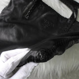 プラダ ステッチ ナッパレザー トートバッグ ブラック - NEWSED