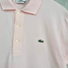 Lacoste 徽标短袖 Polo 衫（淡粉色）