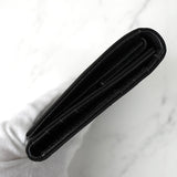 プラダ ポコノ テスート ナイロン サフィアーノレザー 三つ折り財布 トライアングルロゴ ブラック - NEWSED