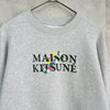 メゾン キツネ フラワーロゴ スウェット グレー