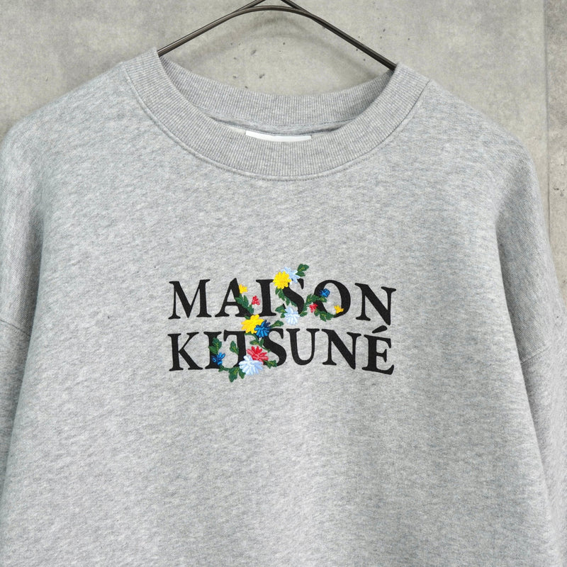メゾン キツネ フラワーロゴ スウェット グレー - NEWSED