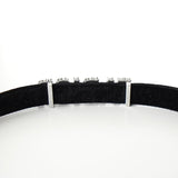 クリスチャン ディオール ラインストーン ベルベット チョーカー ブラック - NEWSED