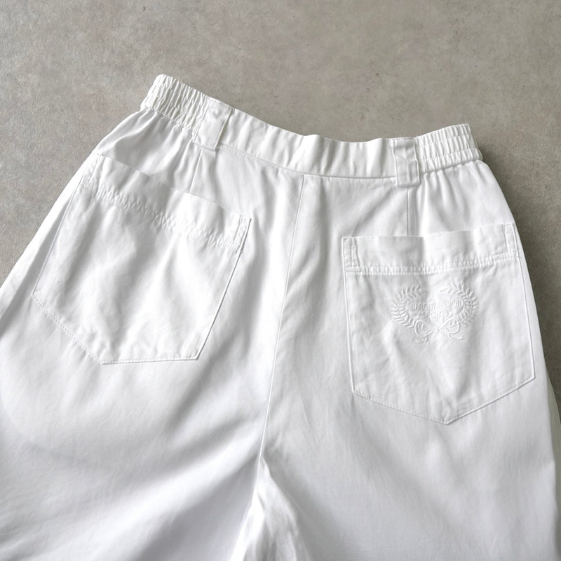 クリスチャン ディオール スポーツ ヴィンテージ ロゴ 刺繍 ショートパンツ ホワイト レディース - NEWSED