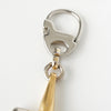 Gucci Horsebit Keychain Charm in Silver and Gold
