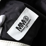 エムエムシックス メゾン マルジェラ レザー ジャパニーズバッグ クラシック トートバッグ ハンドバッグ ホワイト - NEWSED