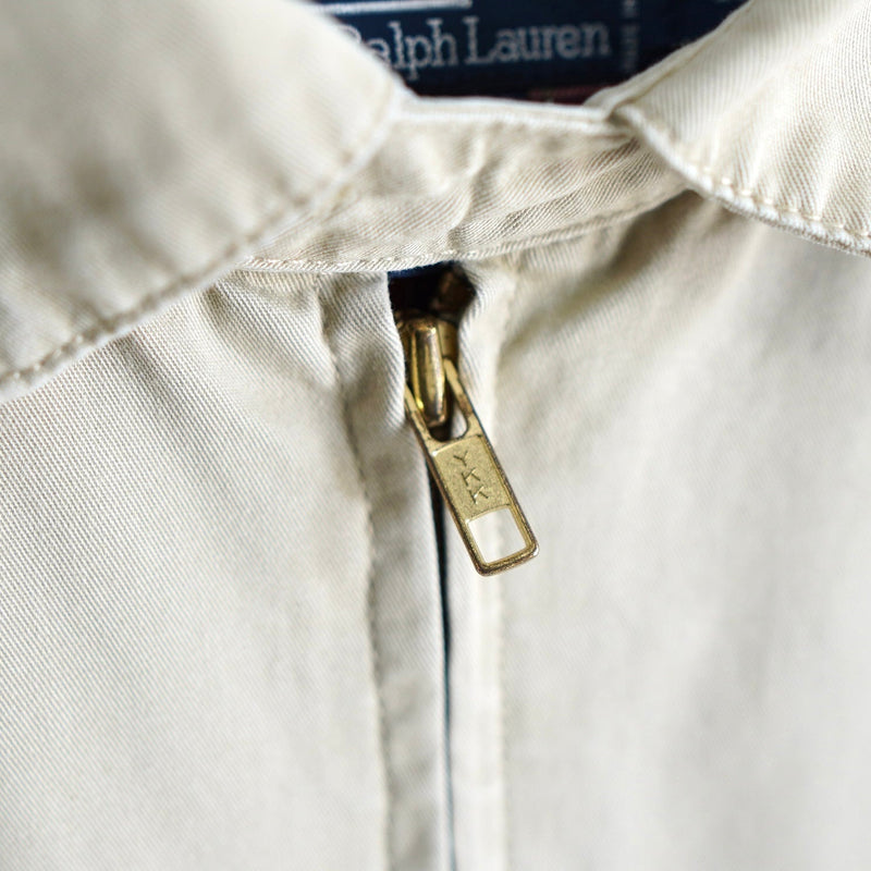 ポロ バイ ラルフローレン ドリズラージャケット ロゴ刺繍 ベージュ