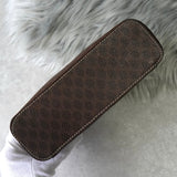 セリーヌ マカダム バニティバッグ ハンドバッグ ブラウン - NEWSED