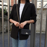 ミュウミュウ マテラッセ レザー ビジュー チェーン ウォレット ショルダーバッグ ブラック - NEWSED