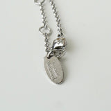 ヴィヴィアン ウエストウッド ミニ オーブ ラインストーン シルバー ネックレス - NEWSED