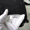 Chanel Coco Mark 绒面面料新颖单肩包 黑色