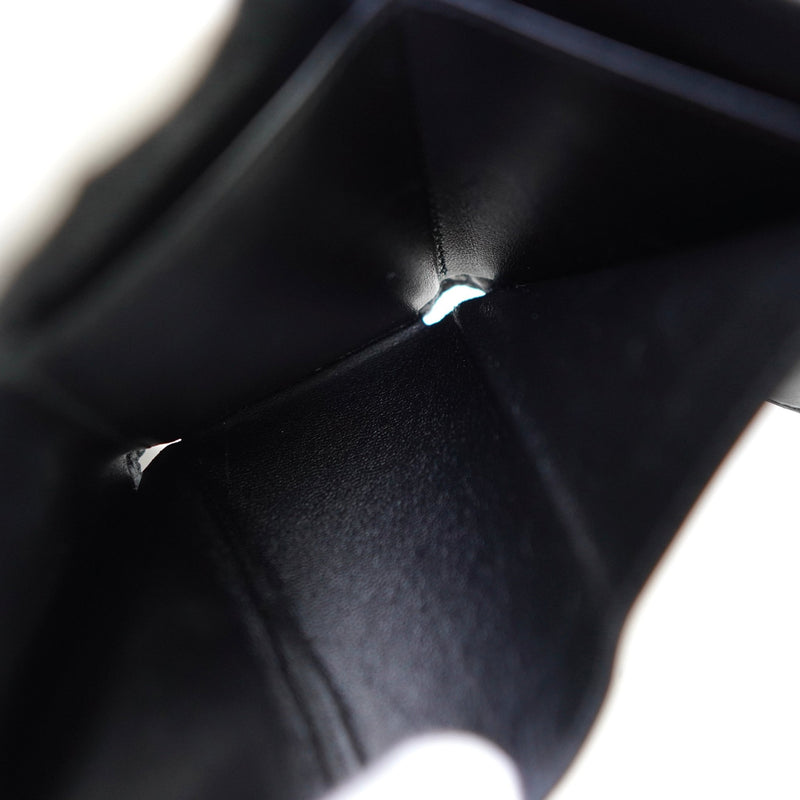 バレンシアガ エブリディ レザー 三つ折り財布 コンパクトウォレット ブラック - NEWSED