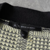 アルマーニ エクスチェンジ 千鳥格子柄 ニット セットアップ カーディガン ショートパンツ レディース グレー - NEWSED