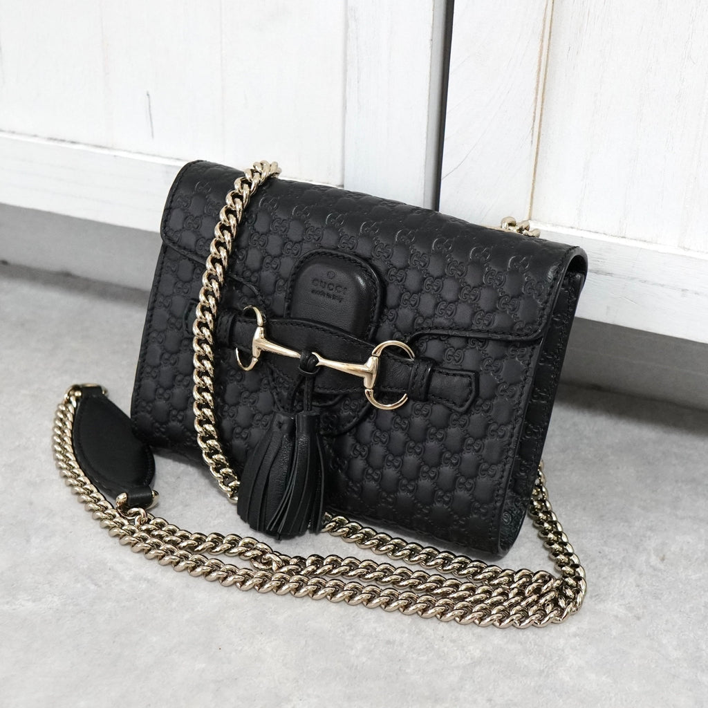 Gucci Horsebit Micro Guccissima 流苏链条单肩包