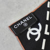 Chanel 徽标真丝围巾 黑色（带盒）