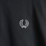 フレッドペリー トラックジャケット ロゴ 刺繍 ブラック - NEWSED