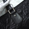 CHANEL Coco Mark Paris-New York Line 黑色绗缝尼龙/皮革托特包