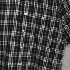 Burberry Nova 格纹泡泡纱短袖衬衫（黑色）