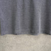 Gucci logo embroidered short sleeve polo shirt in navy/gray