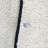 カバーナット ロゴパッチ リバーシブル ボア裏地 キルティングジャケット ライナージャケット ブラック メンズ - NEWSED