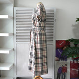 バーバリー ノバチェック 半袖 シャツ ワンピース アイボリー - NEWSED