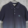 Burberry Brit Horse Logo 渐变色短袖 Polo 衫（海军蓝/蓝色）