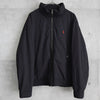 ポロ バイ ラルフローレン ナイロンジャケット フリース裏地 ロゴ刺繍 ブラック