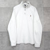 Polo Ralph Lauren 白色徽标半拉链运动衫