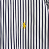 Ralph Lauren Logo Stripe Long Sleeve Shirt in Navy/White