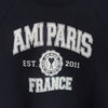 Ami Paris College Logo Sweatshirt Black