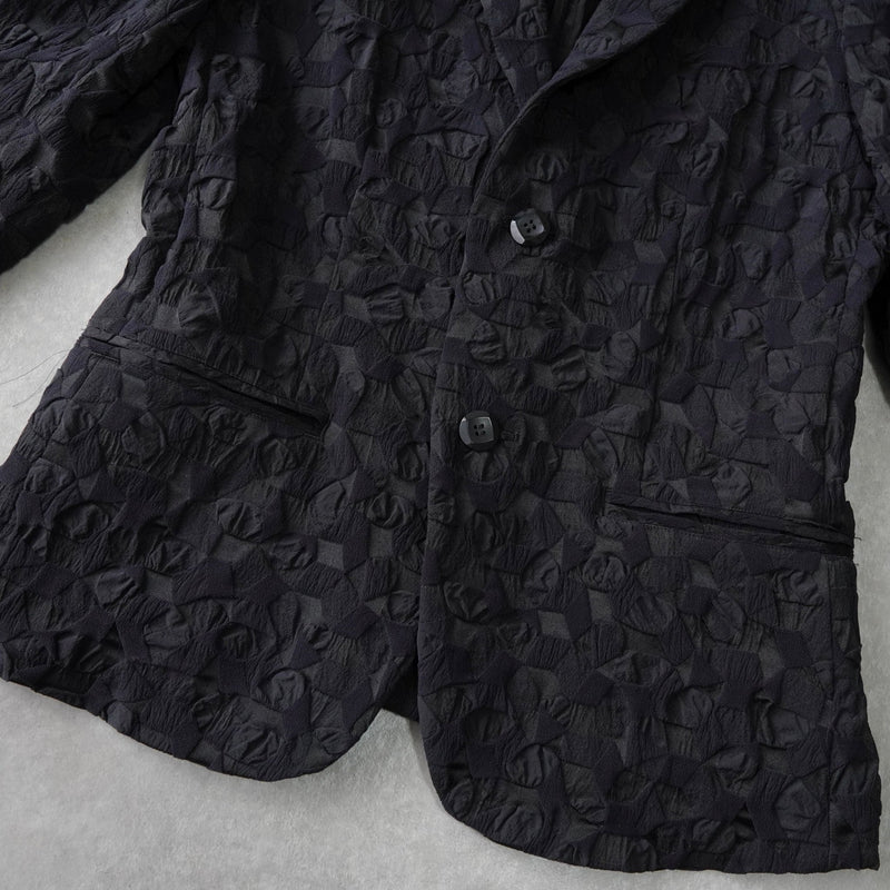 イッセイミヤケ フラワー ナイロン シングル イージー セットアップ ブラック レディース - NEWSED