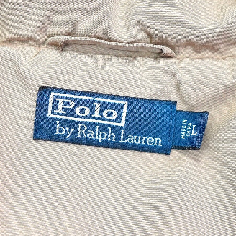 ポロ ラルフローレン ロゴ 刺繍 ブルゾン ナイロンジャケット ベージュ - NEWSED