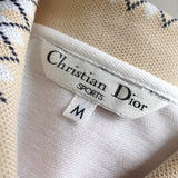 クリスチャン ディオール スポーツ ヴィンテージ ロゴ 刺繍 アーガイル 半袖ポロシャツ ホワイト - NEWSED