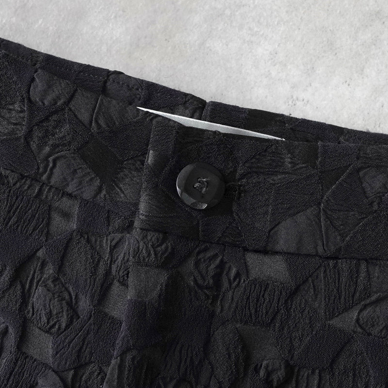 イッセイミヤケ フラワー ナイロン シングル イージー セットアップ ブラック レディース - NEWSED