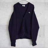 ラコステ カーディガン ロゴパッチ ダークネイビー - NEWSED